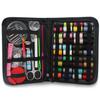 Sewing Kit, AIPRODA Portable Mini Sewing Kit for Beginner, Traveler and Emergency Clothing Fixes, 128 Premium DIY Sewing Supplies & Sewing Accessories with Black Carrying Case view 1