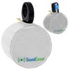 SoundCover White 600D Marine Wake Tower Speaker Covers Medium (H 9.8" W 9.8" D 12") Weather-Resistant Covers for Marine & ATV Speakers view 1