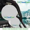 SoundCover White 600D Marine Wake Tower Speaker Covers Medium (H 9.8" W 9.8" D 12") Weather-Resistant Covers for Marine & ATV Speakers view 4