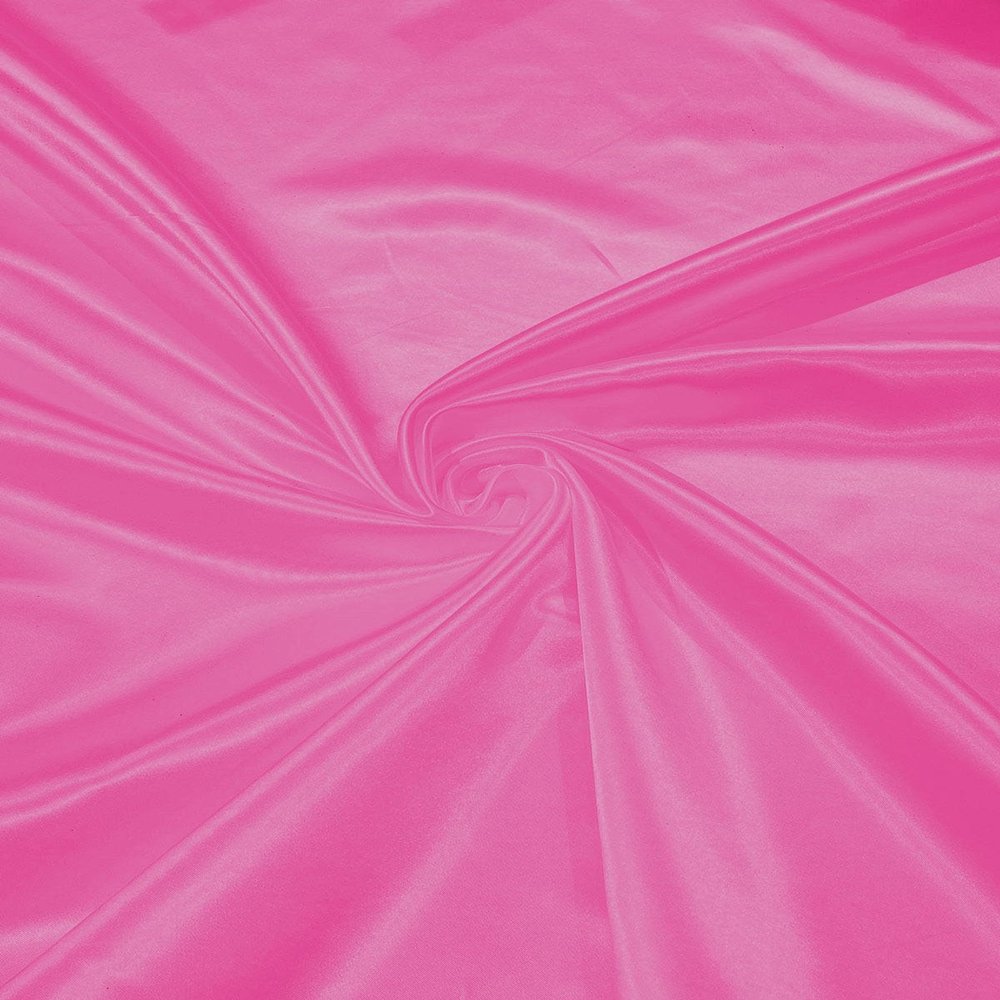 New Creations Fabric & Foam Inc, 60" Wide 100% Polyester Heavy Bridal Satin Fabric (Candy Pink 539, 3 Yards)