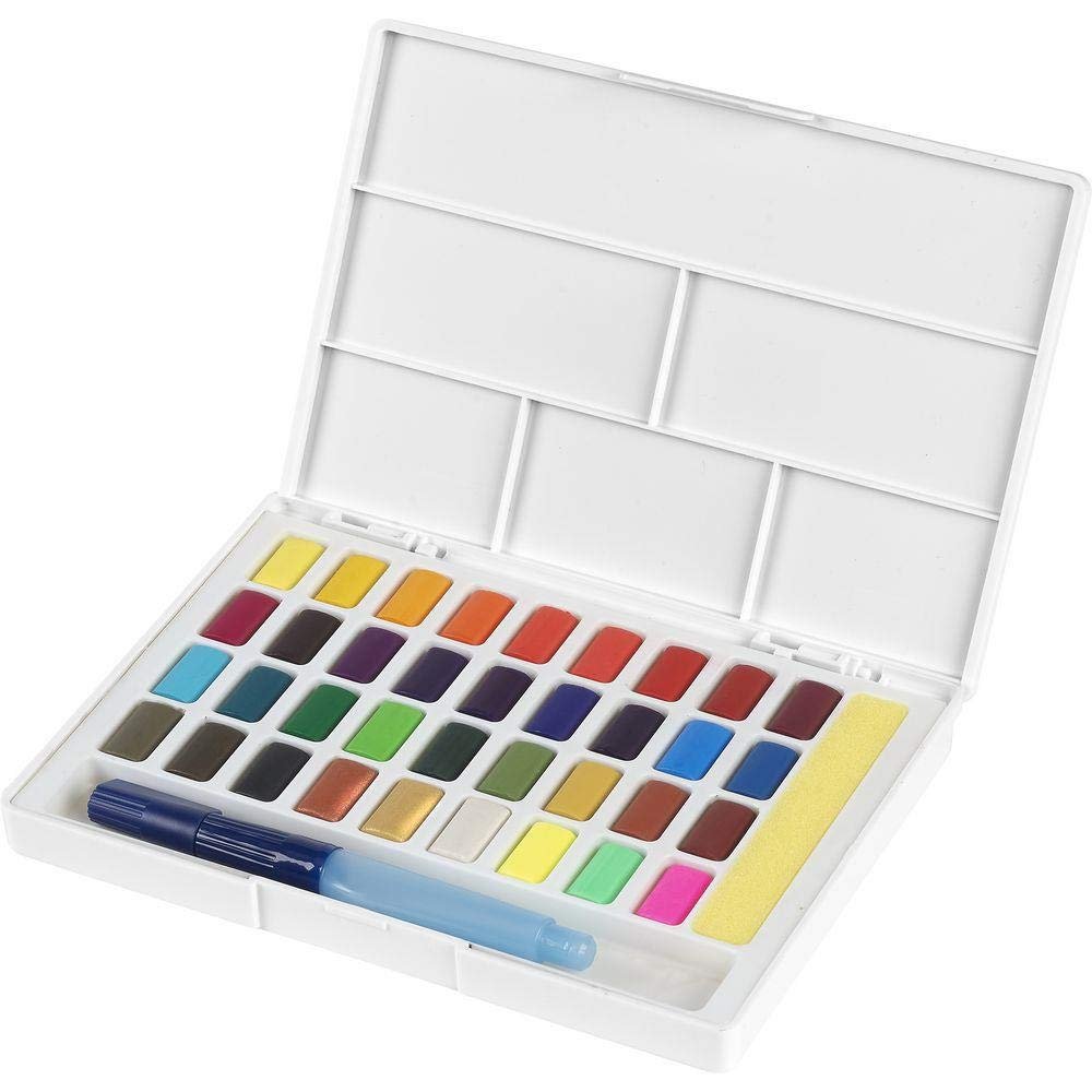 Faber-Castell FC169736 Watercolors in Pans 36ct Arts and Crafts, w36, Multi