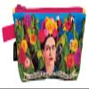 The Unemployed Philosophers Guild Frida Kahlo Bag - 9" Canvas Art Themed Zipper Pouch for Pencils, Tools, Cosmetics, Toiletries and More view 1