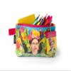 The Unemployed Philosophers Guild Frida Kahlo Bag - 9" Canvas Art Themed Zipper Pouch for Pencils, Tools, Cosmetics, Toiletries and More view 4