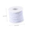 50M Beading Cords Threads Elastic String Handmade Soft Rope for Bracelet Necklace DIY Crafting Jewelry Making 1 Roll (White) view 4