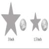 Playfully Ever After 1.5 and 3 inch Combo Size Felt Star Stickers 46pc (Red, White, & Blue) view 3