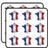 France Soccer Stadium Map Flag Art Decor Planner Calendar Scrapbooking Crafting Stickers 2" Each 18 Pack view 1