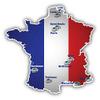 France Soccer Stadium Map Flag Art Decor Planner Calendar Scrapbooking Crafting Stickers 2" Each 18 Pack view 2