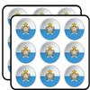 San Marino World Flag Button Art Decor Planner Calendar Scrapbooking Crafting Stickers 2" Each 18 Pack view 1