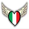 Italy Flag Wings Heart Art Decor Planner Calendar Scrapbooking Crafting Stickers 2" Each 18 Pack view 2