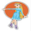 Funny Girl Figure Skating Art Decor Planner Calendar Scrapbooking Crafting Stickers 2" Each 18 Pack view 2