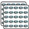 Oval AI Amelia Island (Nassau Florida sea) Sticker for Scrapbooking, Calendars, Arts, Kids DIY Crafts, Album, Bullet Journals 50 Pack view 1