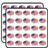 Oval American Flag Bright red White and Blue us USA Sticker for Scrapbooking, Calendars, Arts, Kids DIY Crafts, Album, Bullet Journals 50 Pack view 1