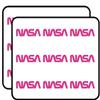 HOT Pink NASA Worm Lettering (Female Logo Symbol Letters us) Sticker for Scrapbooking, Calendars, Arts, Album, Bullet Journals 2" 18 Pack view 1