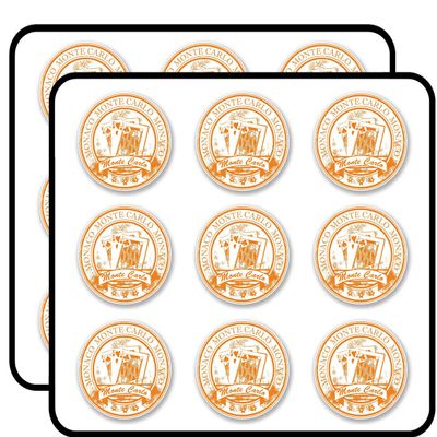 Monaco Monte Carlo 2" 18 Pack Planner Calender Scrapbooking Crafting Stickers