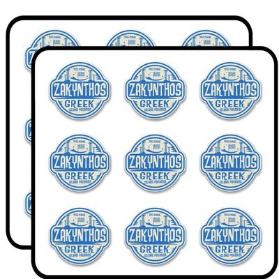 Zakynthos Rhodes Greece 2" 18 Pack Planner Calender Scrapbooking Crafting Stickers