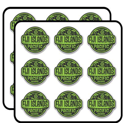 Fiji Islands 2" 18 Pack Planner Calender Scrapbooking Crafting Stickers