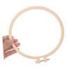 Exceart DIY Punch Embroidery Tools 20cm Round Embroidery Base Cloth Scissor Wools Thread Accessories 1Set(Small Rainbow) view 3