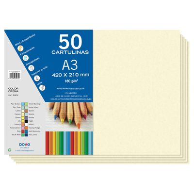 Dohe - Cardstock 50 Sheets in A3 - Cream