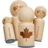Canada Maple Leaf Rubber Stamp for Stamping Crafting Planners - 1/2 Inch Mini view 1