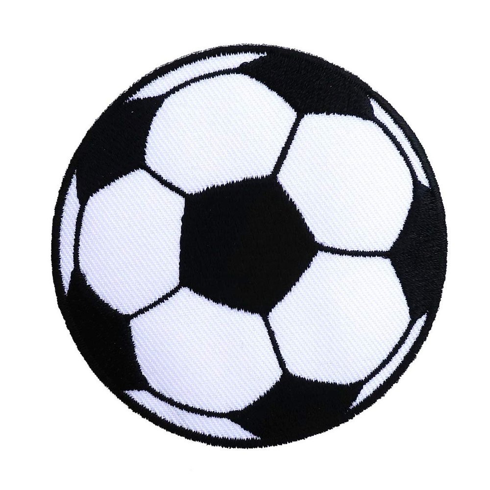 Soccer Ball Embroidered Iron On Patch Applique Football Sport Jean Cap Uniform Logo