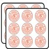 Philippines Map Grunge Rubber Stamp Art Decor Planner Calendar Scrapbooking Crafting Stickers 2" Each 18 Pack view 1