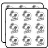 Surinfg Camp Sport Label Art Decor Planner Calendar Scrapbooking Crafting Stickers 2" Each 18 Pack view 1