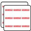 Nashville City USA Grunge Stamp Art Decor Planner Calendar Scrapbooking Crafting Stickers 2" Each 18 Pack view 1