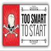 Anti Drug Grunge Slogan to Smart to Start Art Decor Planner Calendar Scrapbooking Crafting Stickers 2" Each 18 Pack view 2