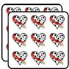 Dalmatian Heart Love Art Decor Planner Calendar Scrapbooking Crafting Stickers 2" Each 18 Pack view 1