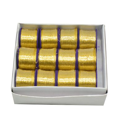 Zari Colourful Shiny Thread for Crafts, Embroidery, Aari Work Jewellery Making (12000 mtr / 13000 Yards)
