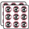 Octangular Protected by Dachshund (Funny Dog Breed Love) Sticker for Scrapbooking, Calendars, Arts, Album, Bullet Journals 2" 18 Pack view 1