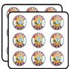 Round Vintage White Rose Gas (Gasoline Logo Old Rat Rod) Sticker for Scrapbooking, Calendars, Arts, Album, Bullet Journals 2" 18 Pack view 1