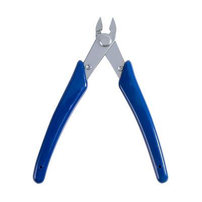 NBEADS 1 Pc 5" Long Stainless Steel Jewelry Cutter Plier, Wire Cutting Nippers Side Cutting Pliers with Deep Blue Plastic Handle for DIY Jewelry Making Jewelry Repair Wire Wrapping