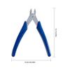 NBEADS 1 Pc 5" Long Stainless Steel Jewelry Cutter Plier, Wire Cutting Nippers Side Cutting Pliers with Deep Blue Plastic Handle for DIY Jewelry Making Jewelry Repair Wire Wrapping view 2