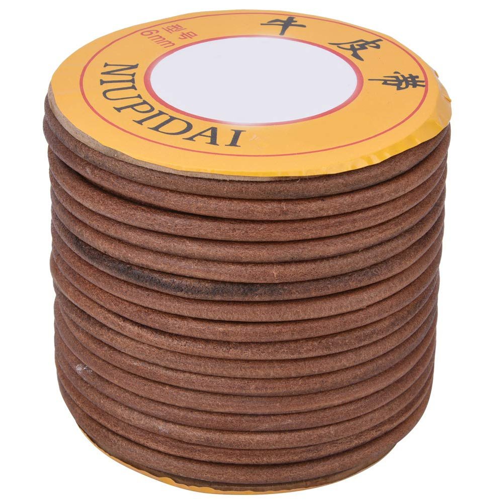HEEPDD Sewing Machine Leather Belt, 20m Multi Function Cowhide Belt Sewing Machine Replacement Belts Sewing Machine Accessories Parts(6mm) Parts