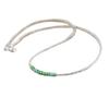WORLD WIDE GEMS 925 sterling Silver Grounding 3-3.5mm stacking Green Green Zircon Necklace Round, Faceted 16" for mens, womens, gf, bf & Adult. view 1