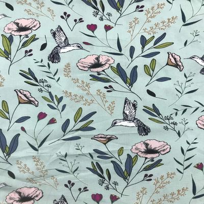 Magic Fauna Mirage Mint - Mystical Land - Art Gallery Premium Cotton Fabric