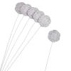 Group of 6 Silver "25th" Anniversary Plastic Floral Picks by Factory Direct Craft for 25th Anniversary Arrangements and Celebratory Florals view 1