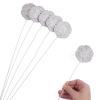 Group of 6 Silver "25th" Anniversary Plastic Floral Picks by Factory Direct Craft for 25th Anniversary Arrangements and Celebratory Florals view 3