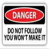 Danger Do Not Follow You Won't Make It Sign 2" 18 Pack Planner Calender Scrapbooking Crafting Stickers view 2