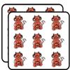 Cartoon Devil Meditation 2" 18 Pack Sticker for Scrapbooking Waterproof Vinyl Stickers for Water Bottle, Laptop & Phone Case view 1