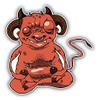 Cartoon Devil Meditation 2" 18 Pack Sticker for Scrapbooking Waterproof Vinyl Stickers for Water Bottle, Laptop & Phone Case view 2