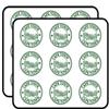 Cape Town South Africa Grunge Rubber Stamp Travel Art Decorative 2" Scrapbooking Sticker Waterproof Vinyl Stickers for Water Bottle, Laptop & Phone Case 18 Pack view 1