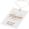 Mopec Mamie tu est la meilleure Tarjeton + Cord 6x10cm, Pack of 25, White, One Size view 1