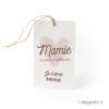 Mopec Mamie tu est la meilleure Tarjeton + Cord 6x10cm, Pack of 25, White, One Size view 2