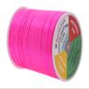 Mandala Crafts Nylon Satin Cord 2mm Rattail Cord Hot Pink String - 100 Yds Nylon Chinese Knotting Cord Rat Tail Silk Cord for Bracelet Necklace Jewelry Making Macrame Trim view 2