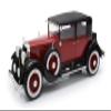 1928 Cadillac 341A Town Sedan - red/Black view 1