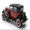 1928 Cadillac 341A Town Sedan - red/Black view 4