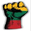 Lithuania Flag Hand 2" 18 Pack Sticker for Scrapbooking Waterproof Vinyl Stickers for Water Bottle, Laptop & Phone Case view 2