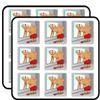 Fat Man Reflection Funny Gym Bodybuilding 2" 18 Pack Sticker for Scrapbooking Waterproof Vinyl Stickers for Water Bottle, Laptop & Phone Case view 1